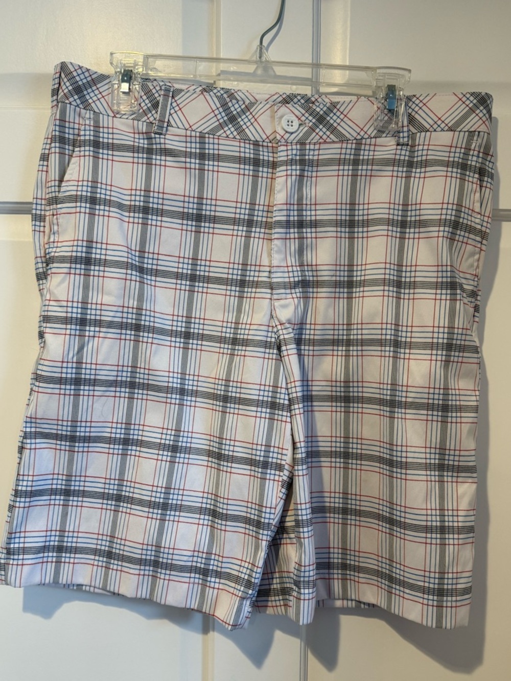 White Plaid Men's Izod Shorts